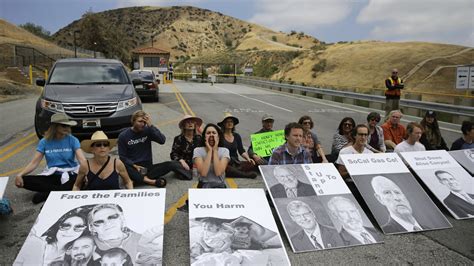 Families Harmed By A Gas Blowout Near Los Angeles Reach A。